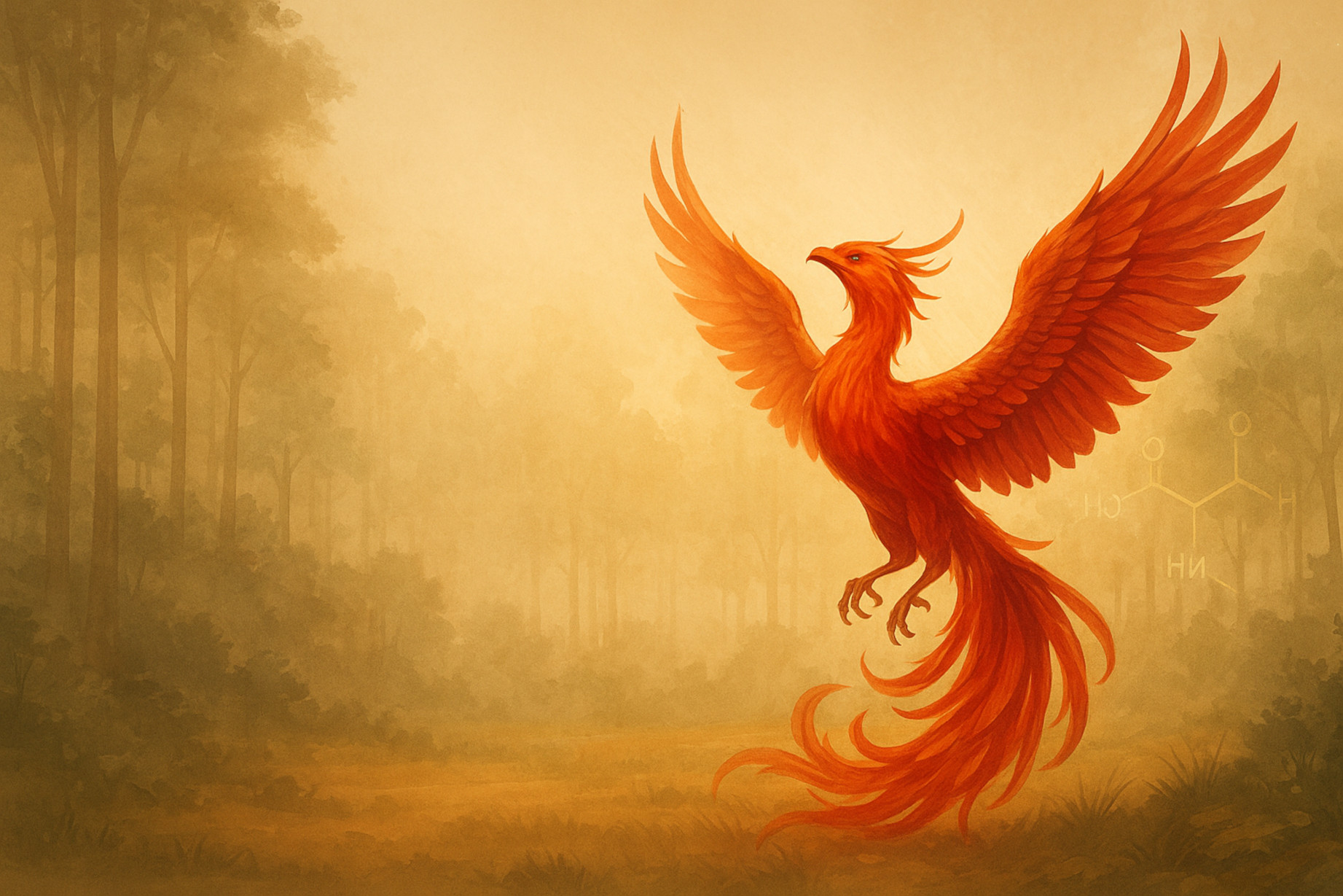 Weg des Feuervogels - Symbol der Erneuerung und Heilung